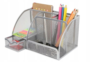 Organizér na kancelársky stôl - Net 6B Desk - Z9065 Silver Toolbox