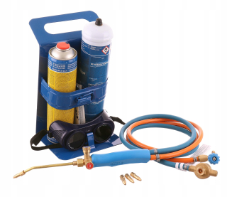 Plynový horák - Set - 8L argón/co2 valec +príslušenstvo +rukavice