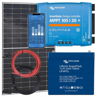 Solárny panel 400 W + LifePo4 60AH + MPPT