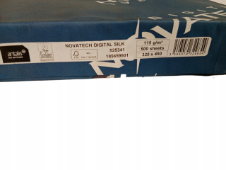 Papier NOVATECH DYGITAL SILK 115G/M2 500ks SRA3