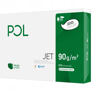 Papier pre tlačiareň A4 Biela Poljet Hmotnosť 90G