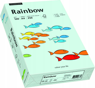 Farebný papier Rainbow A4 160G 250K Blue R82