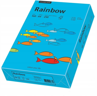 Farebný papier Rainbow A4 160G 250K Blue R87