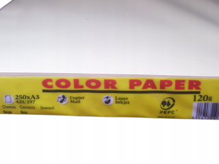 Farebný papier béžový (kamzík) 120g A3 250 ks