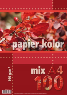 Dekoratívny papierový farebný blok kartón 270g A4 26 Arch