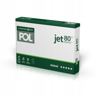 Poljet A4, 80 g/m2, 500 listov, biely papier