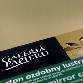 Dekoratívny zrkadlový papier A4 300G zlato 10 listov