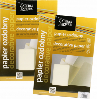Dekoratívny papier položený A4 120 g/m2 100 krémových listov