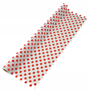Dekoračný papier na kvety fólia 15m x 58cm bodky