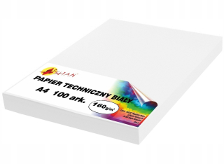 Technický papier A4 160 g/m² 100 listov biele
