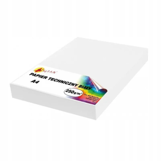 Biely technický papier 250 g/m2 Shan 50 Ark A4