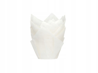 Muffinové natáčky biele tulipány 600 kusov