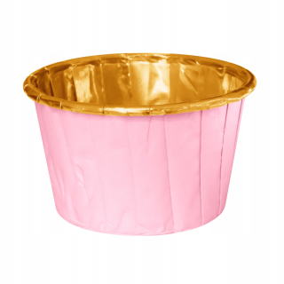 Muffiny Pink-Gold Curf 50x40 mm 50 ks