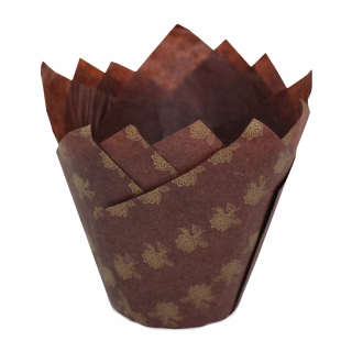 Tulipány tulipány pre muffinové zlaté kvety 180 ks.