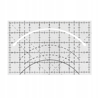 Patchwork Quiltovacie pravítko 216x140x2mm