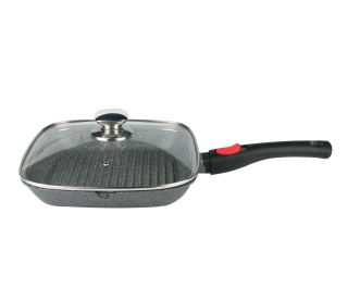 Hrniec - Kamenný gril panvice 28 cm +veko