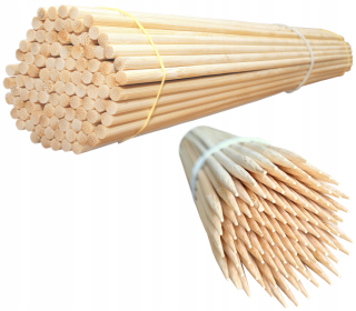 Stroj na cukrovú vatu - Cukrové bavlnené vankúšiky 38 cm 200ks okrúhle bambus