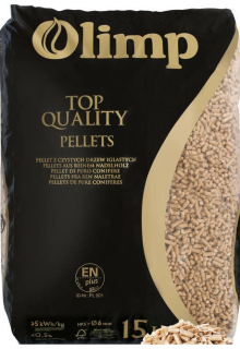 Pelety OLIMP drevené pelety 6mm vrece 15kg