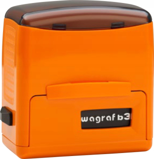 Kancelárska pečiatka - Známka spoločnosti Wagraf B 4S Eraser 8 Logo Line