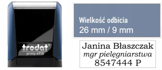 Kancelárska pečiatka - Pečiatka 4910