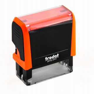 Kancelárska pečiatka - TRODAT 4912 NEON ORON ORANGE + ERASER