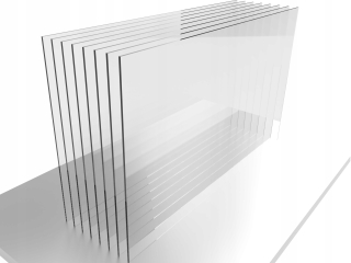 Plexiskla plexiskla bezfarebná na veľkosť 4 mm