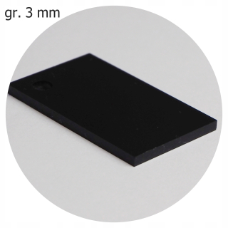 Plaxi naliaty čierny lesk 3 mm forma 50x30cm