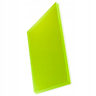 Fluorescenčná plexiskinácia plexiskla fluo zelená 20/30 cm