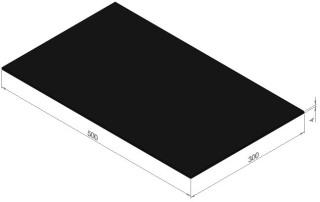 Olej -rezistentná gumová doska guma NBR 4x300x500 mm