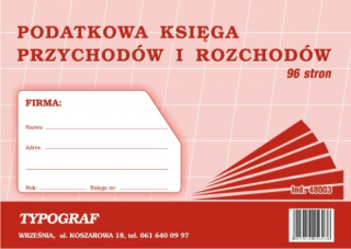 Daňová kniha príjmov a výdavkov A4 48003