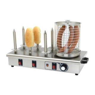 Ohrievač jedla - Ohrievač hot dog so 6 špajdami