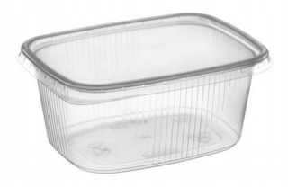 Obdĺžniková PP nádoba s vrchnákom 300ml (100ks)