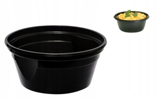 Boxy na jedlo a nápoje - PP Black 570 ml (20oz)/680 ml kontajnera A50 A50