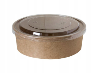 Boxy na jedlo a nápoje - Šalátové nádoby Kraft 500 ml 50 ks + veko