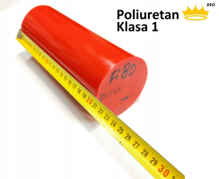 Polyuretán 80sha Red Tokarski valček fi80