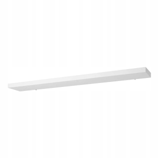 Polica, regál do kancelárie - Polica 120x4x19 Glance White Gloss