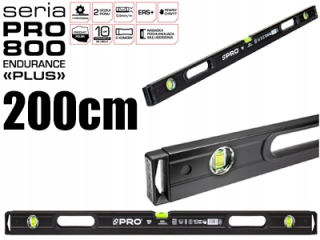 Vodováha - Pozícia Pro800 Endurance plus 200 cm Pro Black