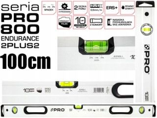 Vodováha - PRO800 Endurance 2Plus2 vodováha 100cm 2% sklon