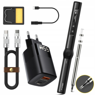 Precízna digitálna spájkovačka 65W USB-C sada