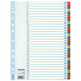 Esselte 1-31 kartónové rozpery Mylar
