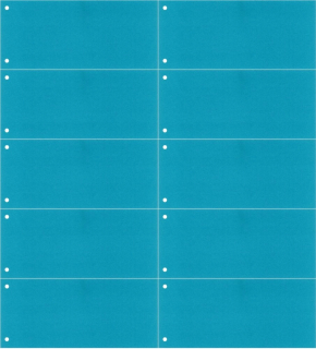 Indexovacie karty 12 x 45 mm 5x25 kusov x6