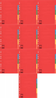 SEGREGÁTOROVÉ SPACERS MYLAR A4 ESSELTE 5K x10