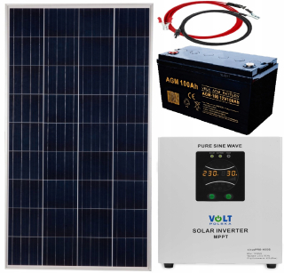 UPS Sinus 1000 W Solar Set Glaing 100 hAH