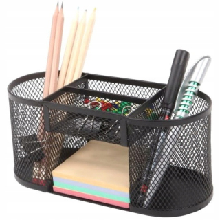 Organizér na kancelársky stôl - Natuna Desk Toolbox Black Mesh 200x85x9