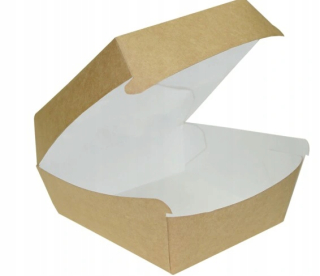 Boxy na jedlo a nápoje - Burger box L 115/115 mm eco 100 kusov