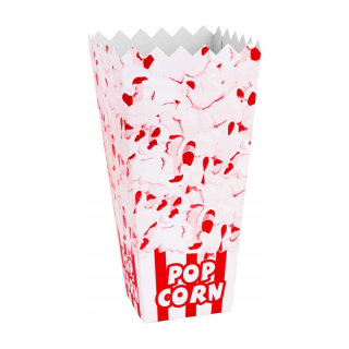 Boxy na jedlo a nápoje - Kartónová krabica na PopCorn 7x22x10,5cm VEĽKÁ 1,7L