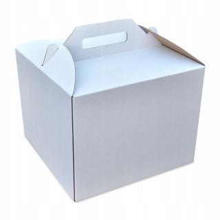 Boxy na jedlo a nápoje - Bloková rukoväť papierového vrecka 32x16x35 100ks