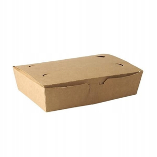 Boxy na jedlo a nápoje - Papierový box s potravinami veľký 14x20x5cm