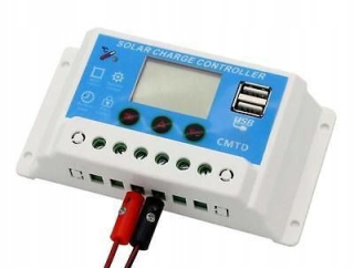 Nabíjací regulátor 10A LCD Solar 12v24V USB Panel