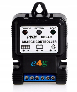 Regulátor nabíjania 10A PWM Solárny panel 12v 24v